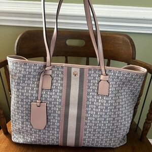 Tory Burch Geo Logo Tote Bag